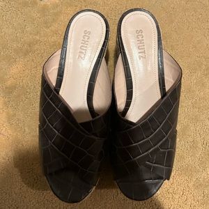 Schutz espadrille heels size 8.5